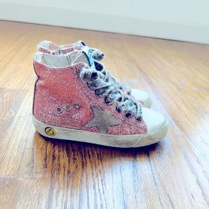 Toddler Girl Golden Goose High Top Sneakers!!! (Size: 6)